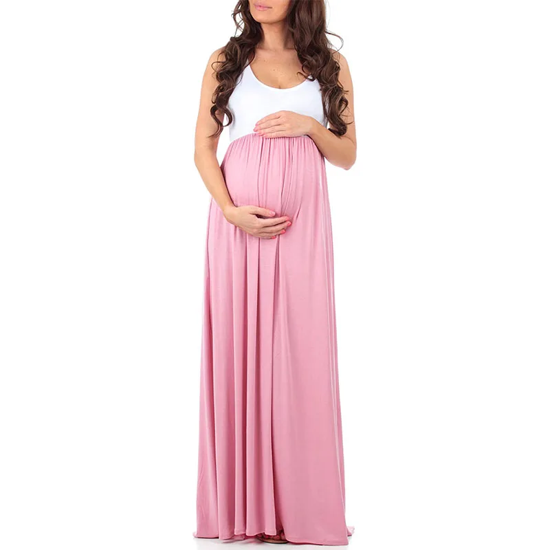 Vestido de lactancia sin mangas suelto para embarazo y posparto cómodo - imagen 5