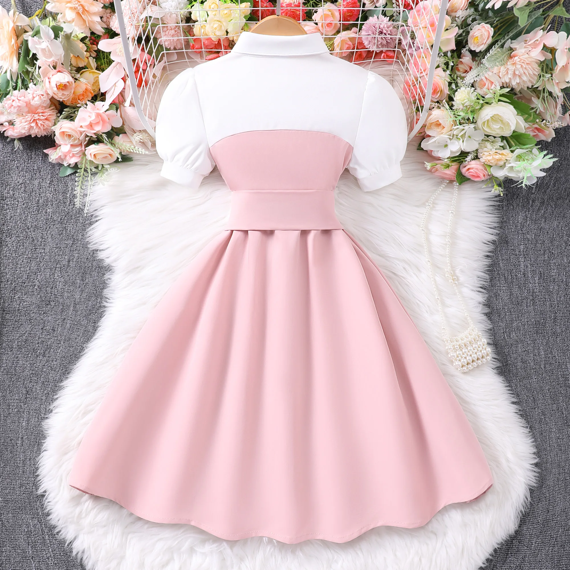 Vestido de verano para niña estilo retro británico - imagen 2