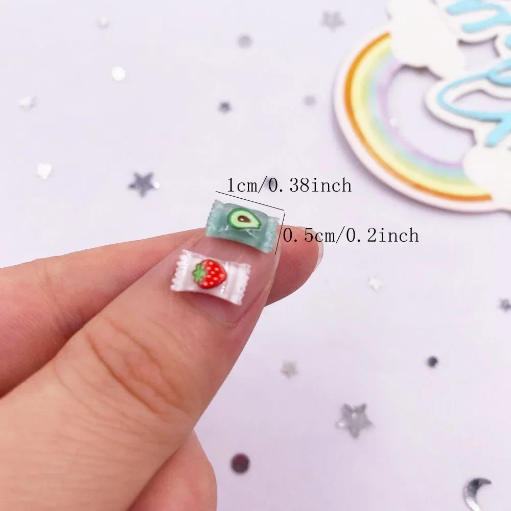 Comida para casa de muñecas de resina: mini dulces coloridos - imagen 2