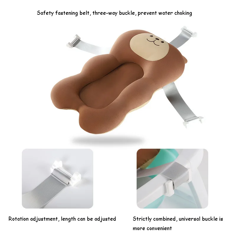 Asiento de baño para bebé antideslizante con cojín plegable - imagen 4