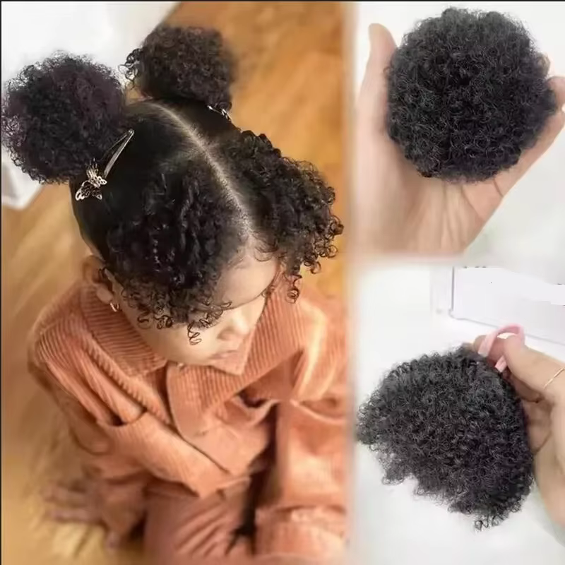 Bandas elásticas para coleta niña – Ideales pelo afro rizado natural - imagen 3