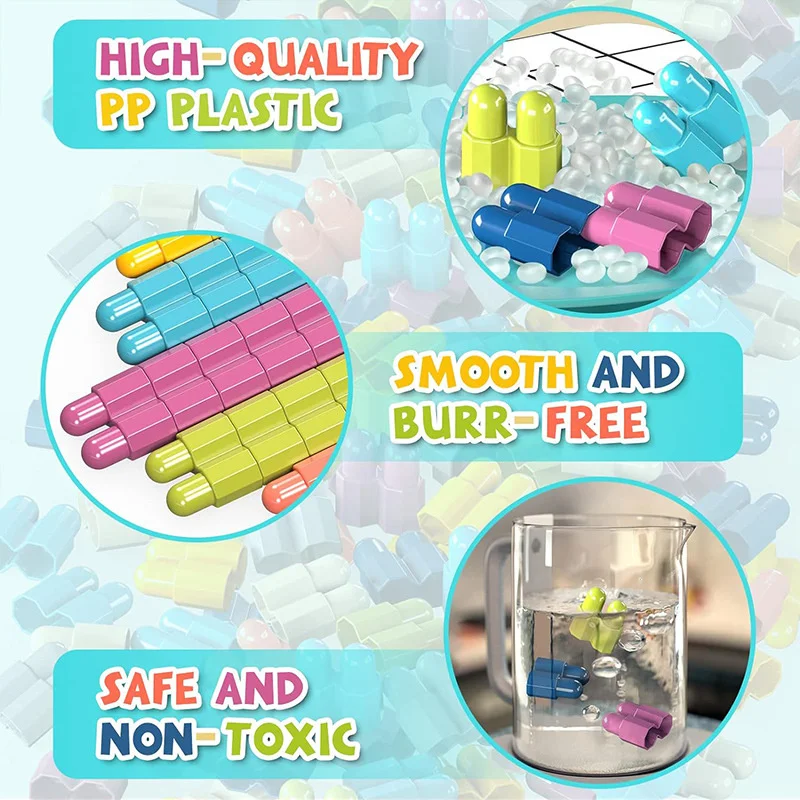 Bloques rompecabezas de plástico armables para bebés pequeños