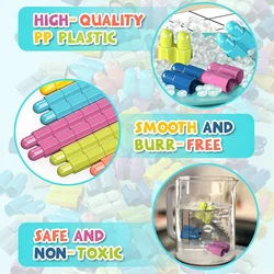 Bloques rompecabezas de plástico armables para bebés pequeños