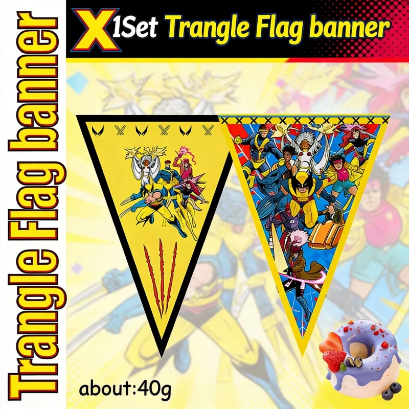 X-Men 97 banderines decorativos para cumpleaños y fiestas infantiles - imagen 3