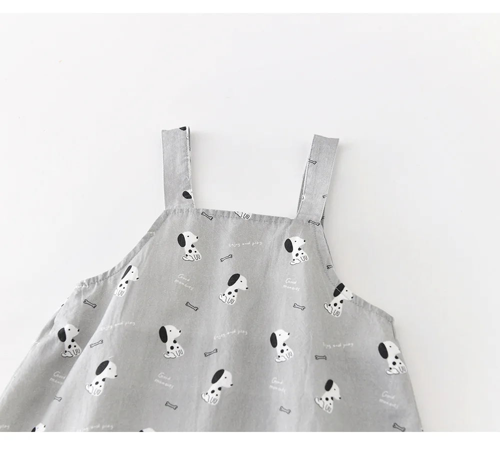 MILANCEL mono de verano para bebés con dibujo perruno