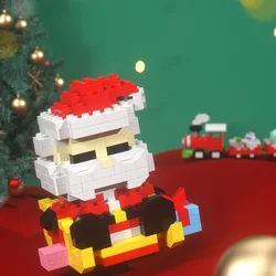 Mini bloques de Papá Noel con luz – Juguete navideño infantil