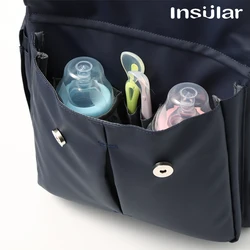 Bolsa maternal isotérmica para pañales – Gran capacidad viaje bebé