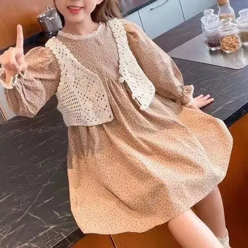 Chaleco corto de punto para bebé niña – Ropa exterior cómoda - imagen 4