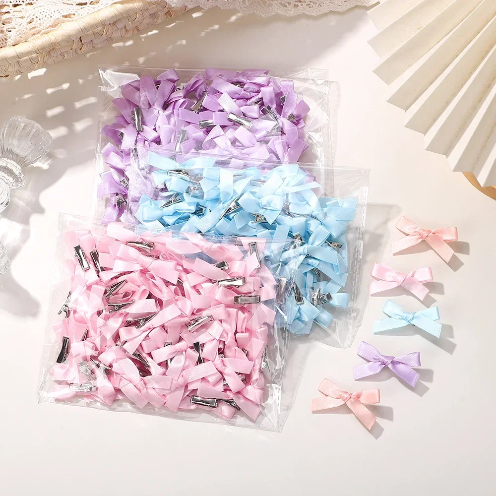 Lazos de ballet con pinza para niña – Color sólido, suave y elástico - imagen 4