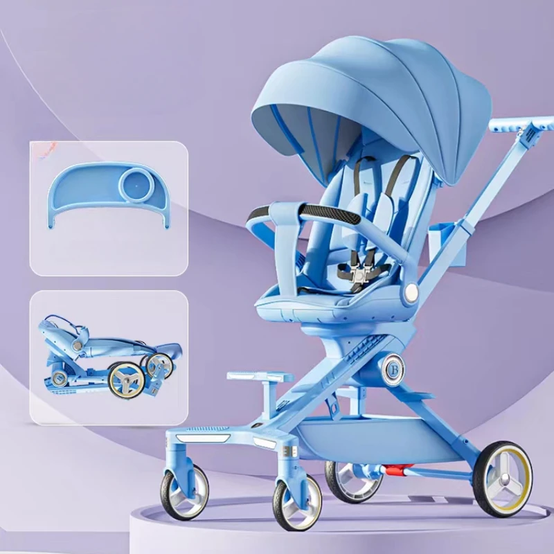 Cochecito de bebé con suspensión y asiento reclinable - imagen 3