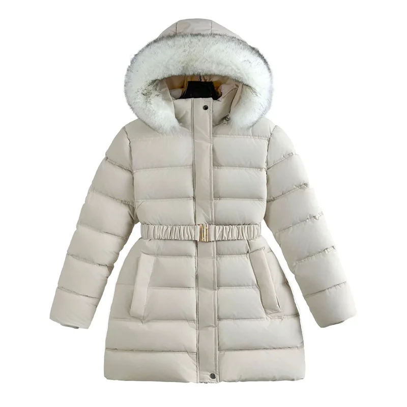 Abrigo de terciopelo para niña con capucha – invierno cálido - imagen 5