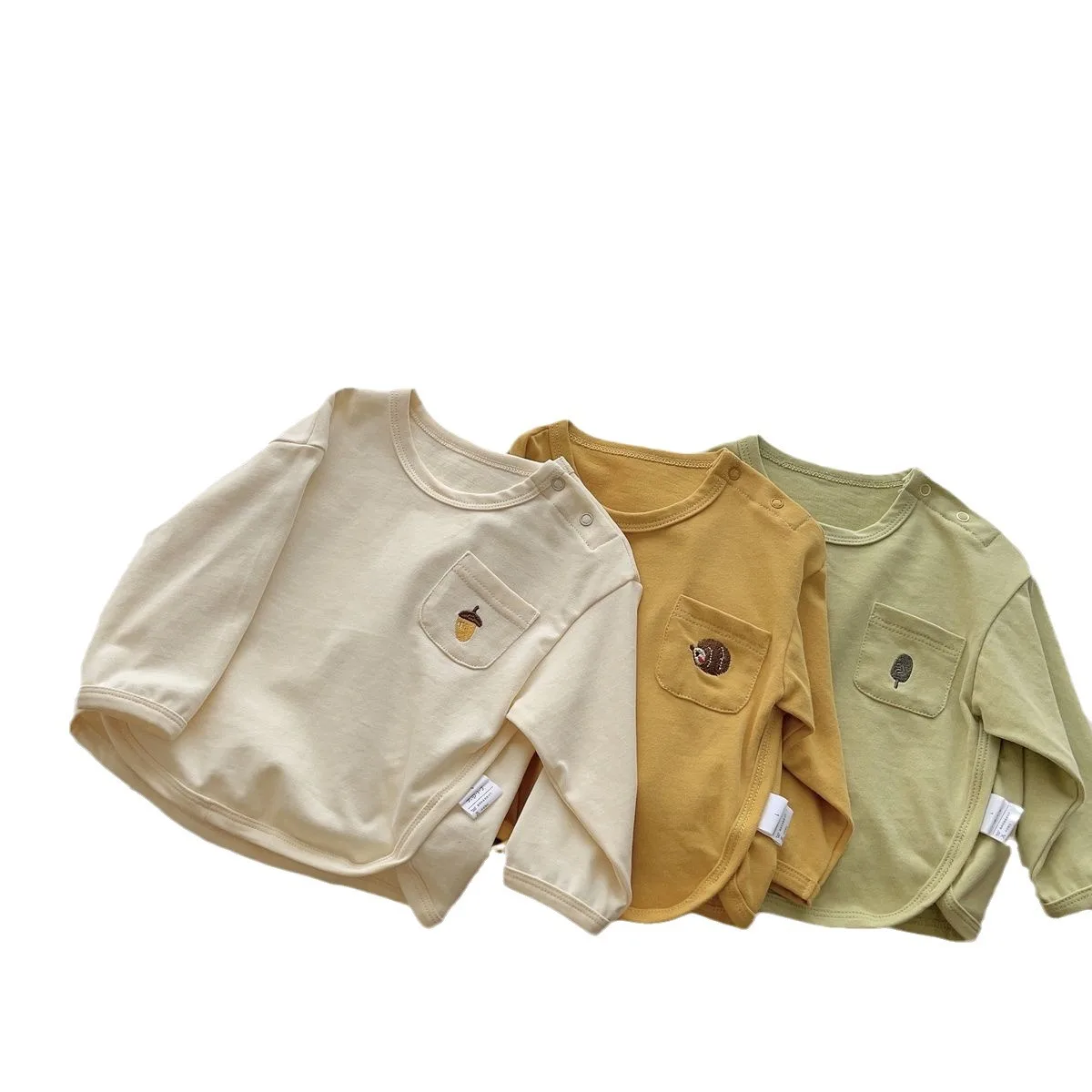 Camiseta de algodón holgada para niños y niñas de primavera y otoño - imagen 3