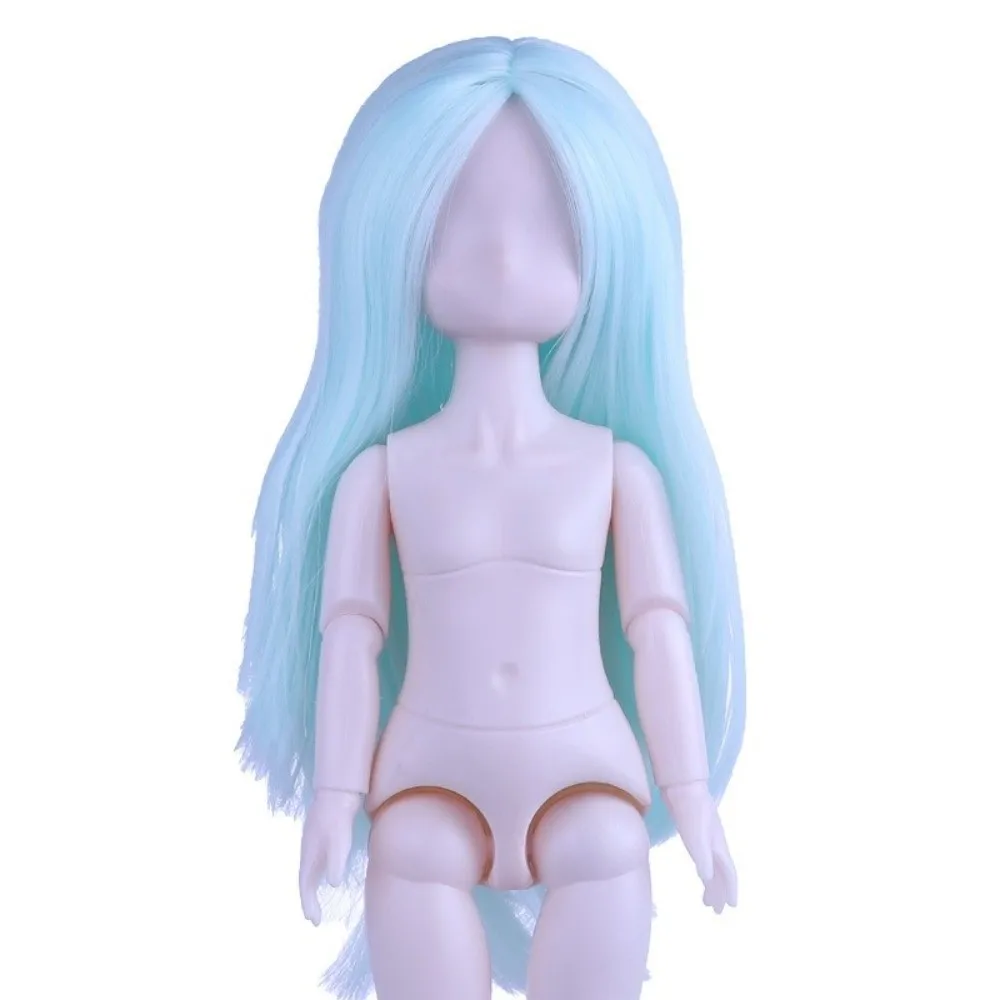 Muñeca articulada BJD con pelo injertado lacio y cuerpo móvil