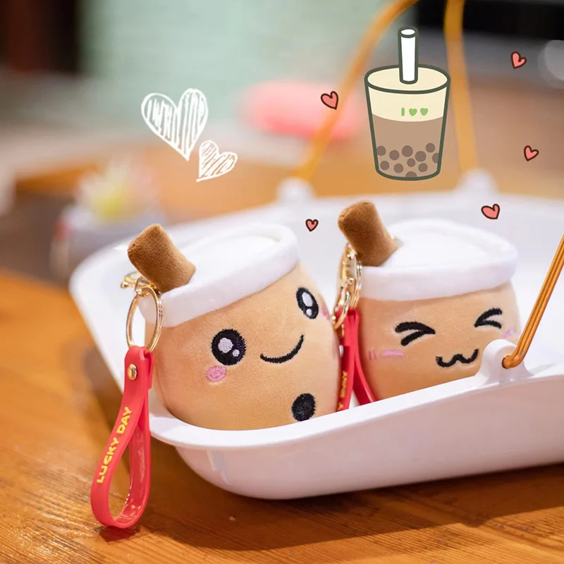 Llavero de peluche en taza de té – Accesorio infantil kawaii - imagen 4