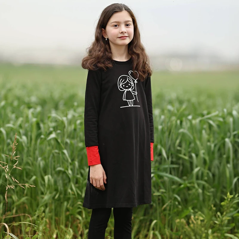 Pijamas de verano para niños a juego niño y niña con puños rojos - imagen 2