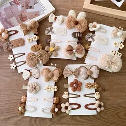 Pasadores de pelo con lazo floral para niña - Accesorios cabello