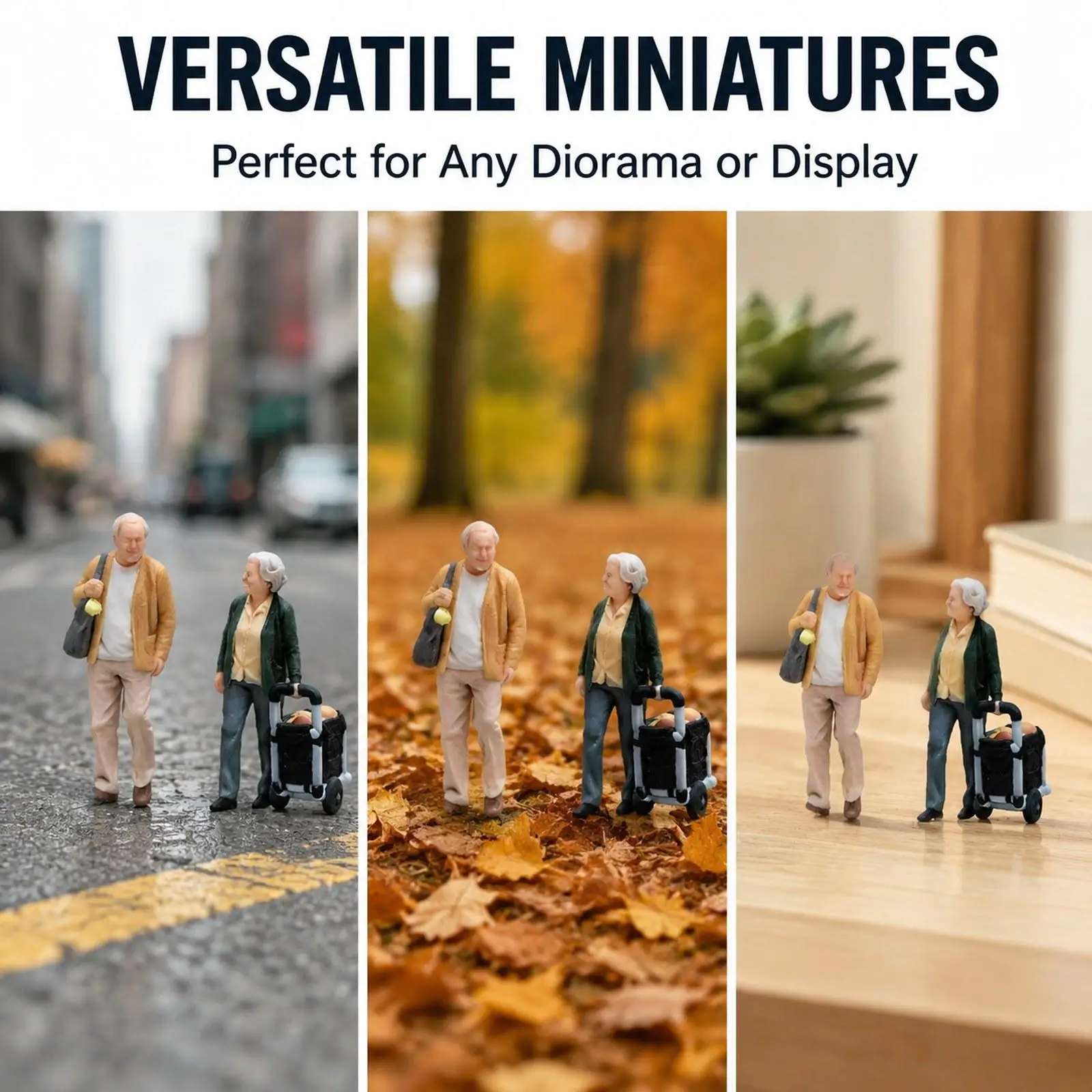 Figuras de personajes para dioramas – Colección pintada a mano