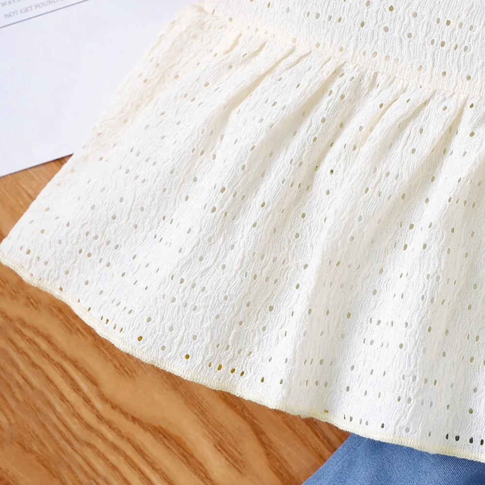 Conjunto veraniego con tirantes para niña de 0 a 3 años