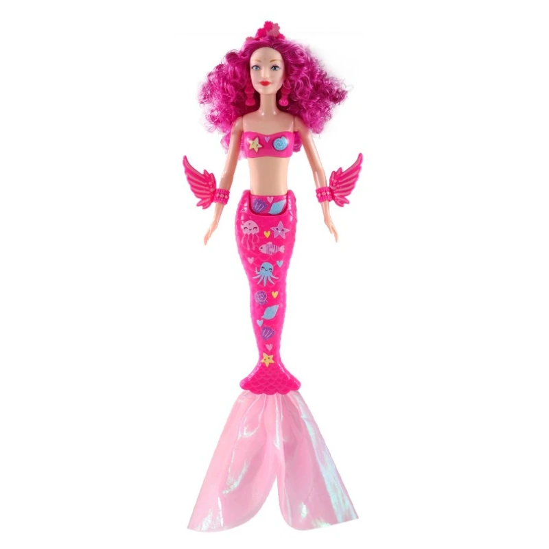 Muñeca sirena acuática con articulaciones y cambia de color - imagen 2