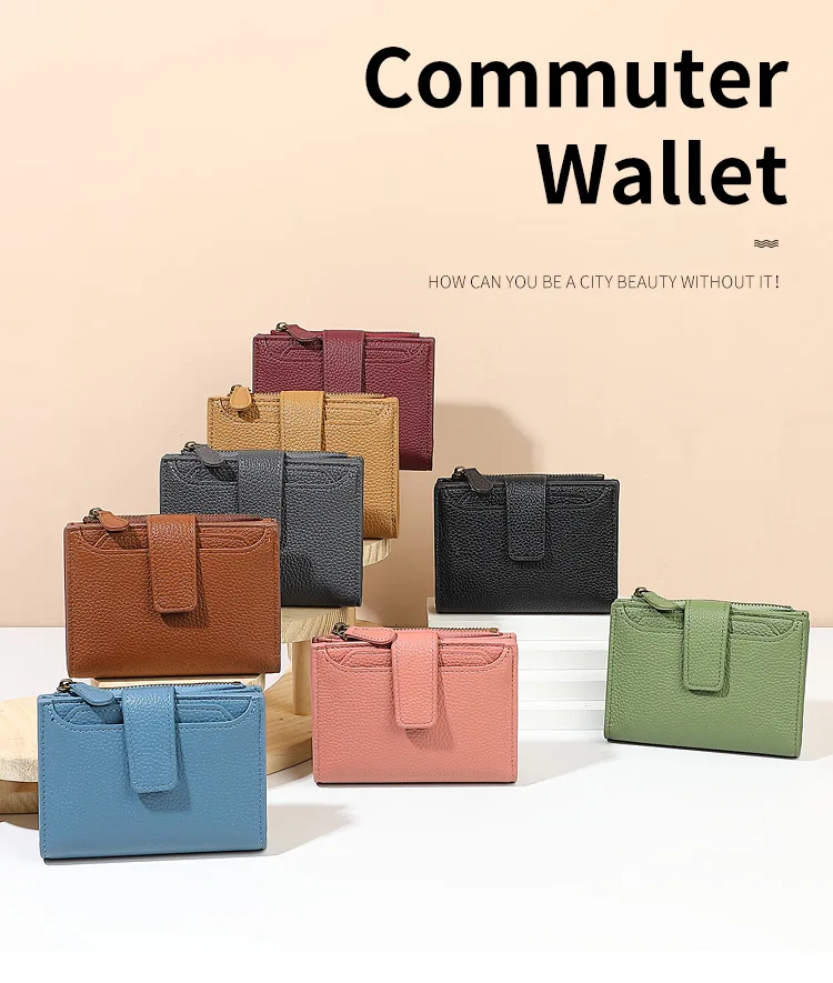 Cartera de mujer con cremallera
