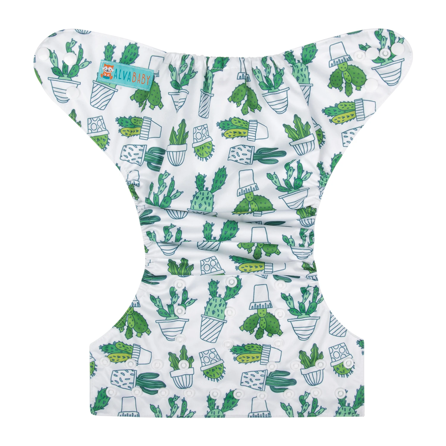 Alvababy pañales de tela ecológicos con cubierta ajustable reutilizable - imagen 4