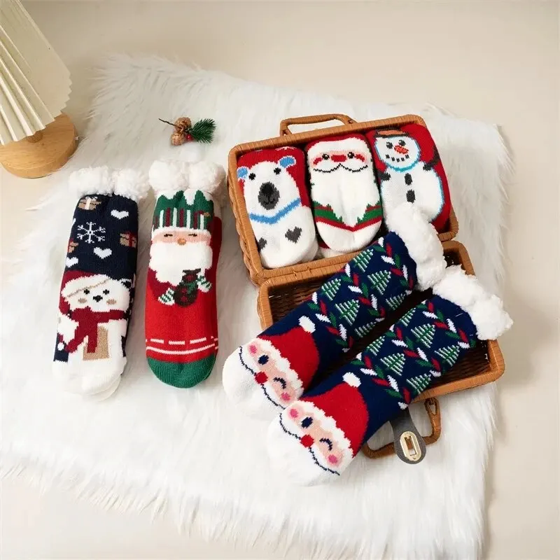 Calcetines navideños de algodón para niños y niñas - imagen 4