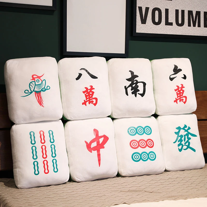 Cojín Mahjong decorativo para regalo