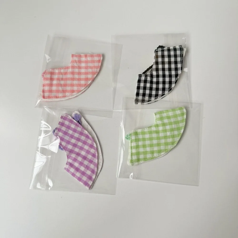 Ropa para muñecas estilo fiesta con capa a cuadros dopamina