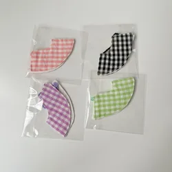 Ropa para muñecas estilo fiesta con capa a cuadros dopamina