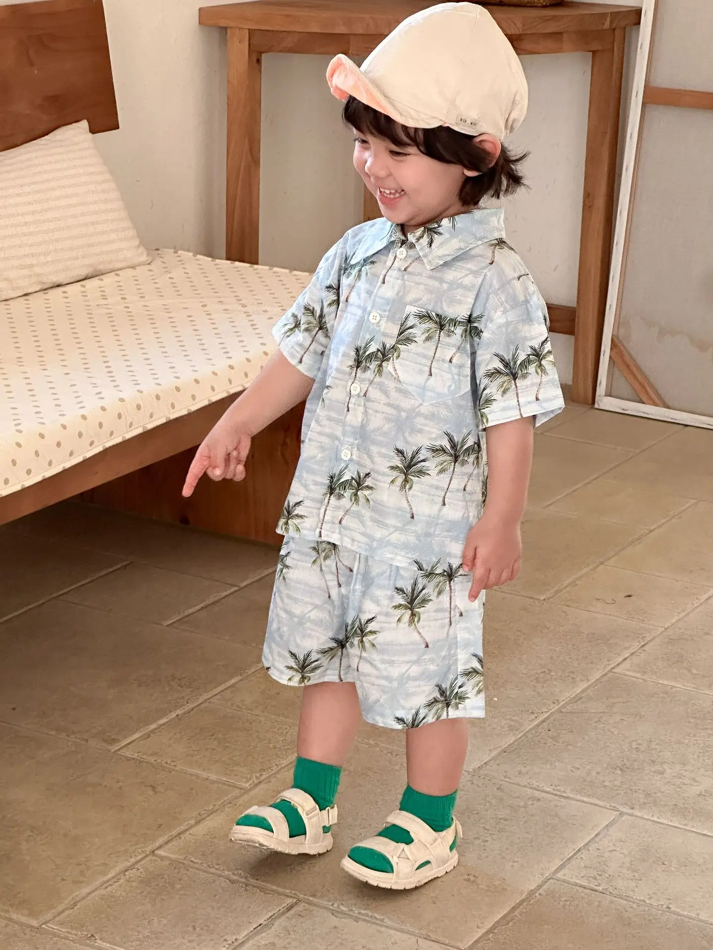 Conjunto de verano infantil: camiseta y pantalón corto de vacaciones - imagen 3