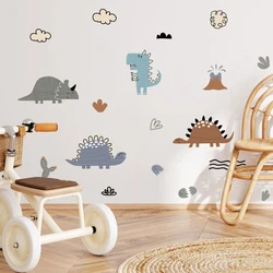 Pegatinas de pared de dinosaurios acuarela para habitación infantil
