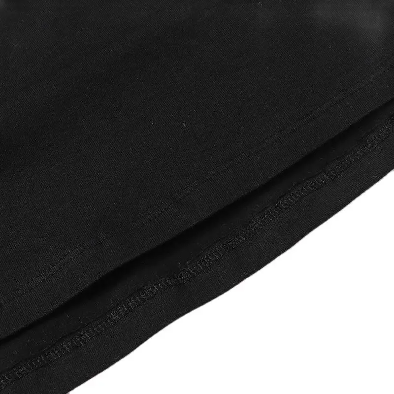 Vestido pata de gallo negro de algodón para niñas - Manga larga - imagen 3