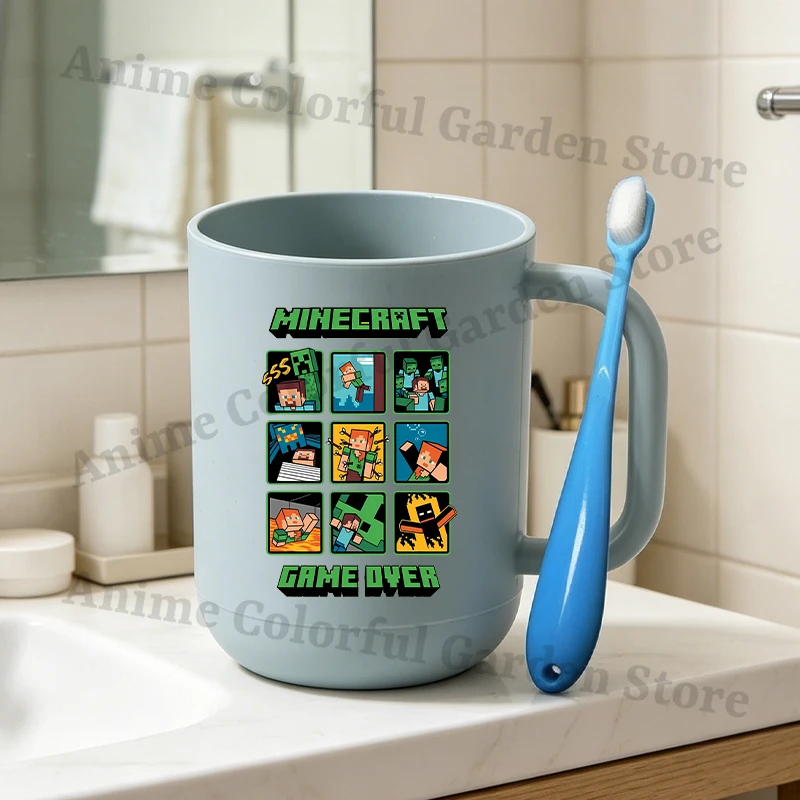 Vaso enjuague bucal infantil de vidrio con dibujos de videojuegos - imagen 3