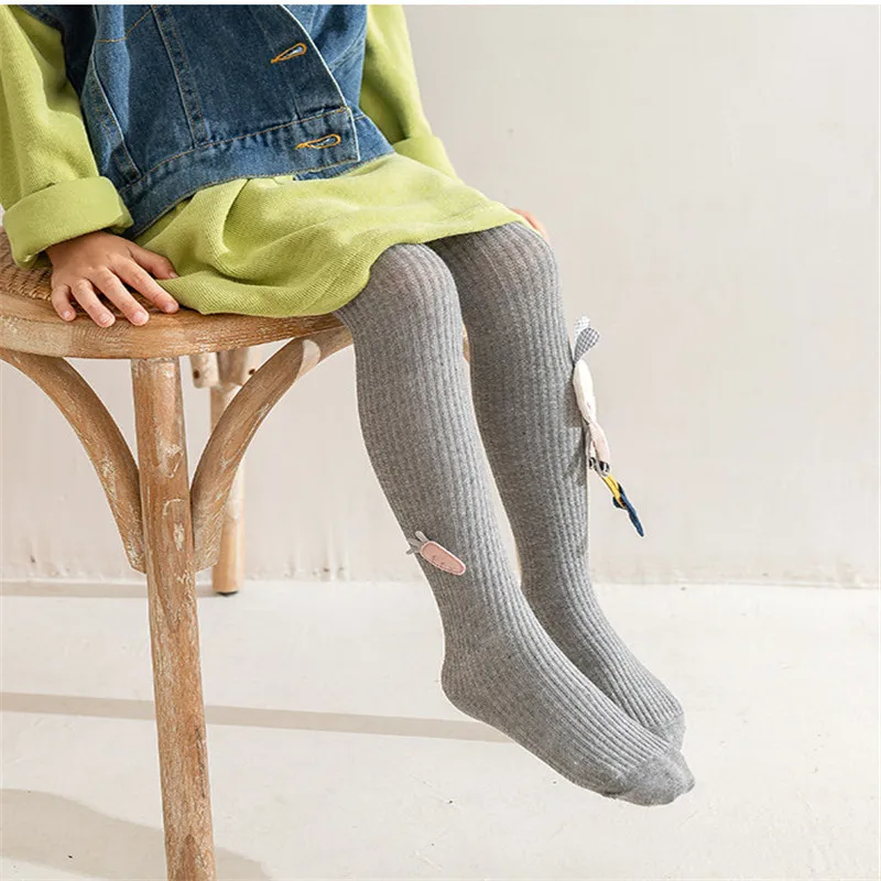 Pantimedias de algodón con conejo para niñas - imagen 2