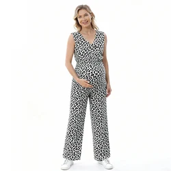 Mono de lactancia veraniego sin mangas, pantalón largo holgado