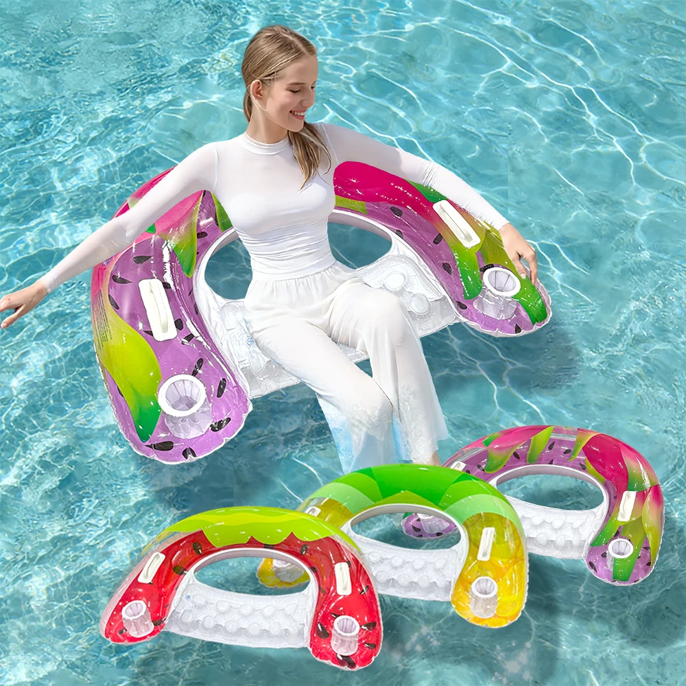 Silla inflable para piscina y playa, asiento individual