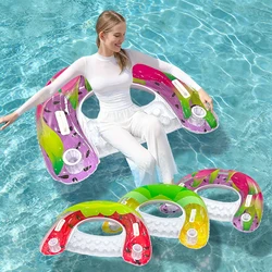 Silla inflable para piscina y playa, asiento individual