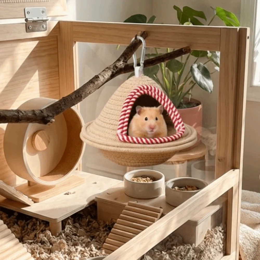 Cama colgante para loros de tejido resistente a mordeduras - imagen 5