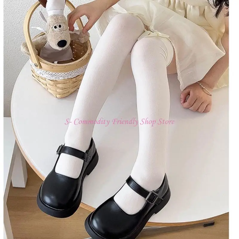 Calcetines con lazo de color sólido para niños - imagen 4