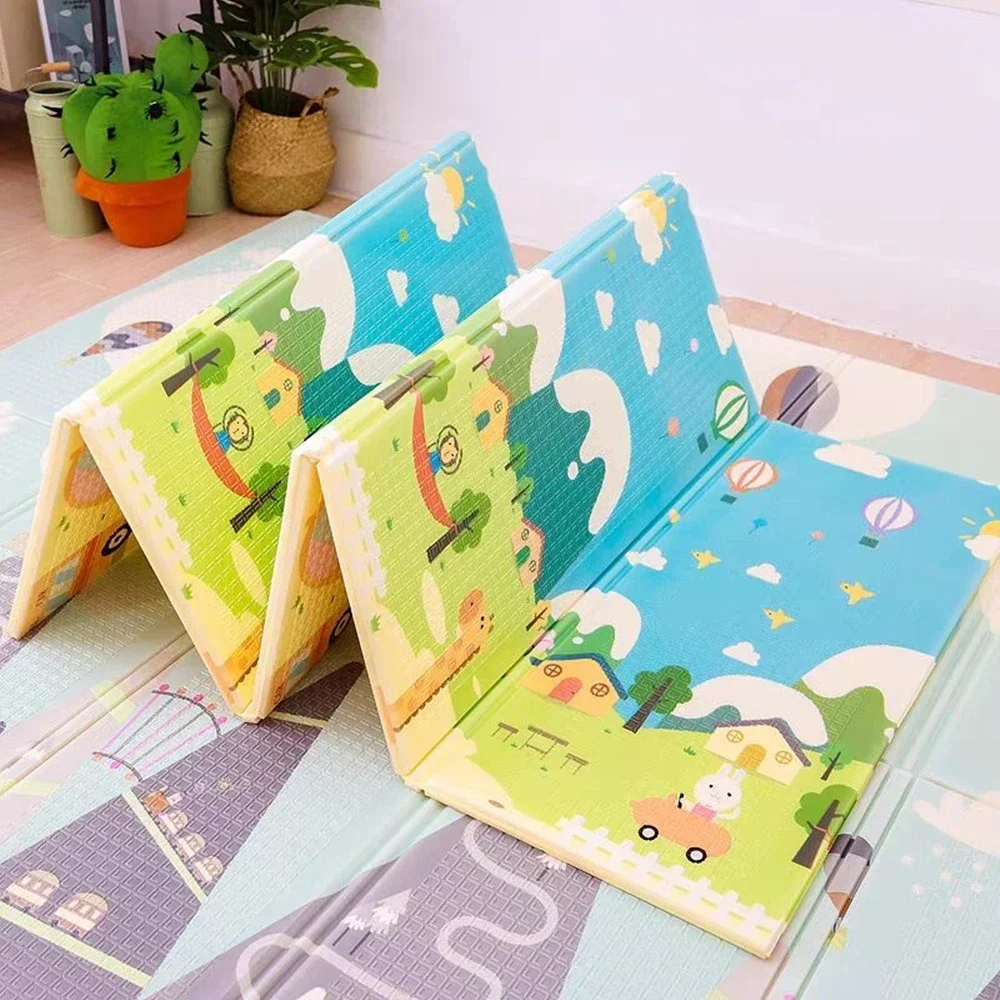Alfombra plegable de juegos educativa para bebés no tóxica - imagen 3