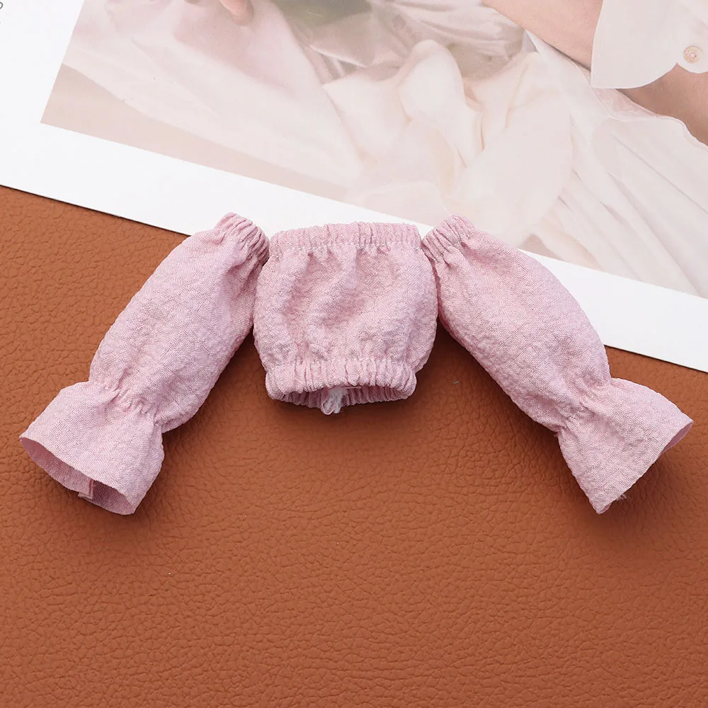 Ropa para muñecas BJD: blusas, camiseta y falda plisada a cuadros - imagen 5