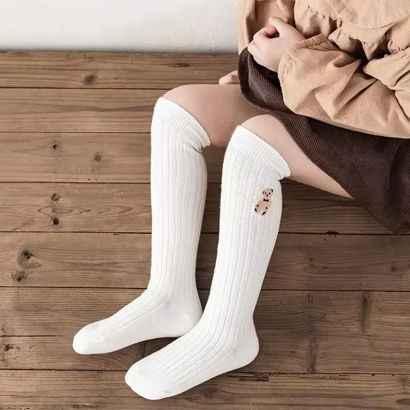 Calcetines infantiles algodón suaves con oso cómodos para niños - imagen 4