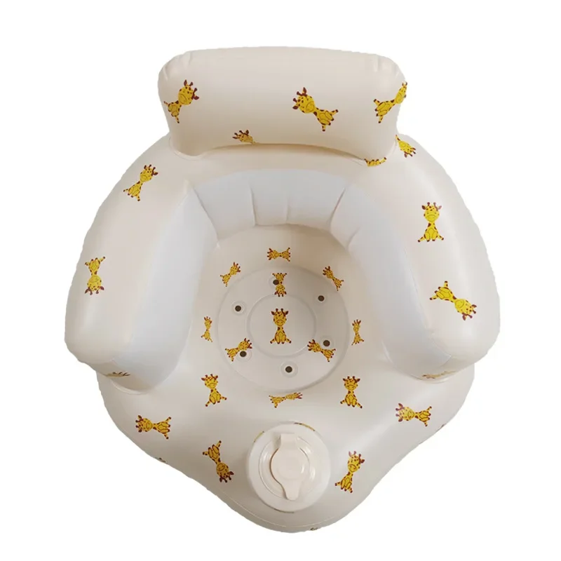Asiento de baño inflable y plegable para bebé – Cómodo con respaldo - imagen 3
