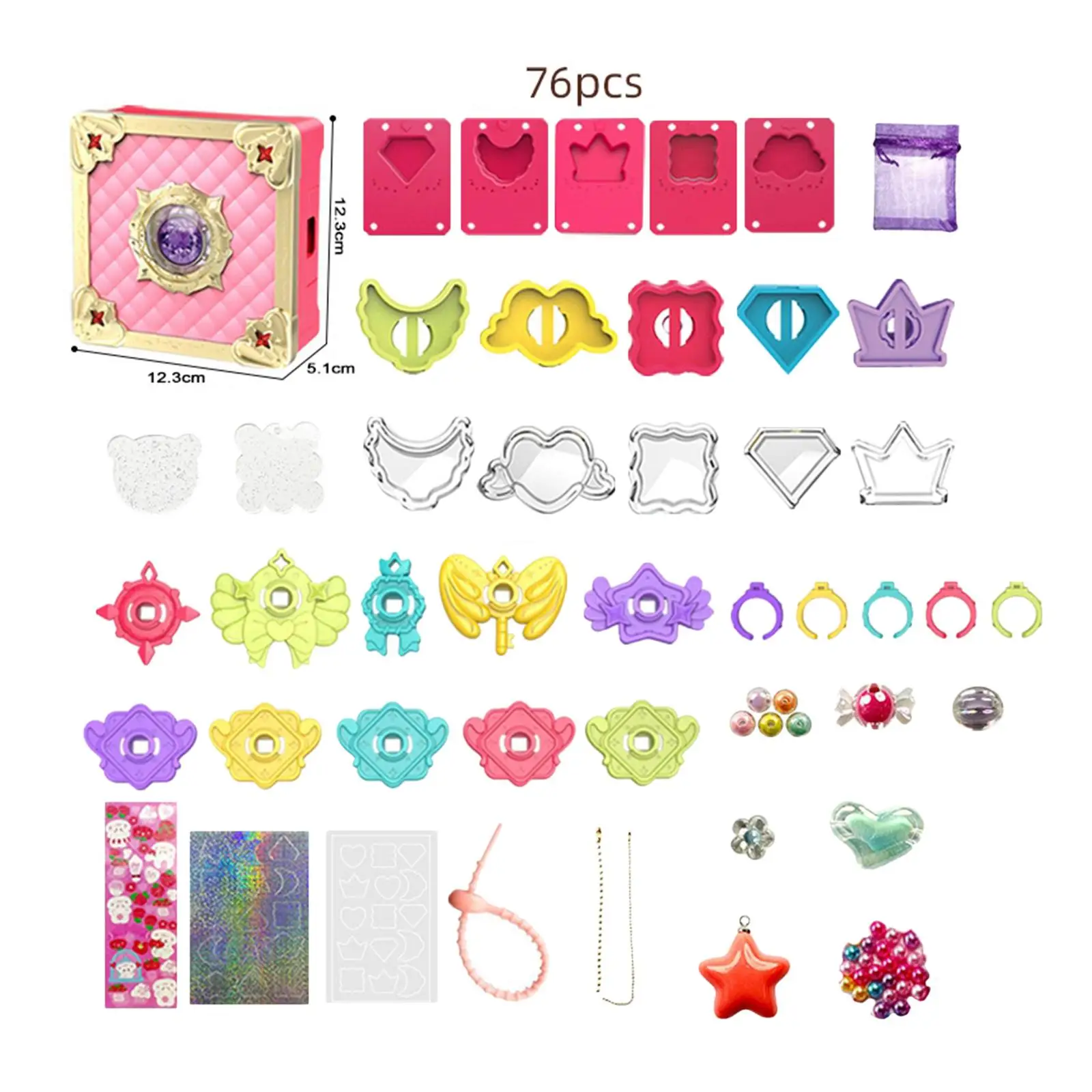 Set de joyería infantil para niñas: kit de manualidades - imagen 4