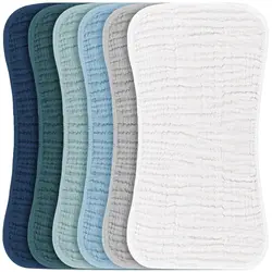 Paños de eructar unisex algodón 100% grandes para recién nacidos