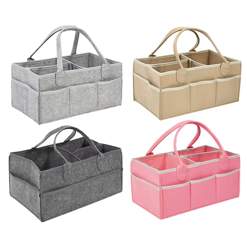 Organizador de cochecito plegable con bolsas para pañales y accesorios - imagen 5