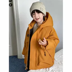 Abrigo infantil con capucha de invierno – Parka cálida acolchada