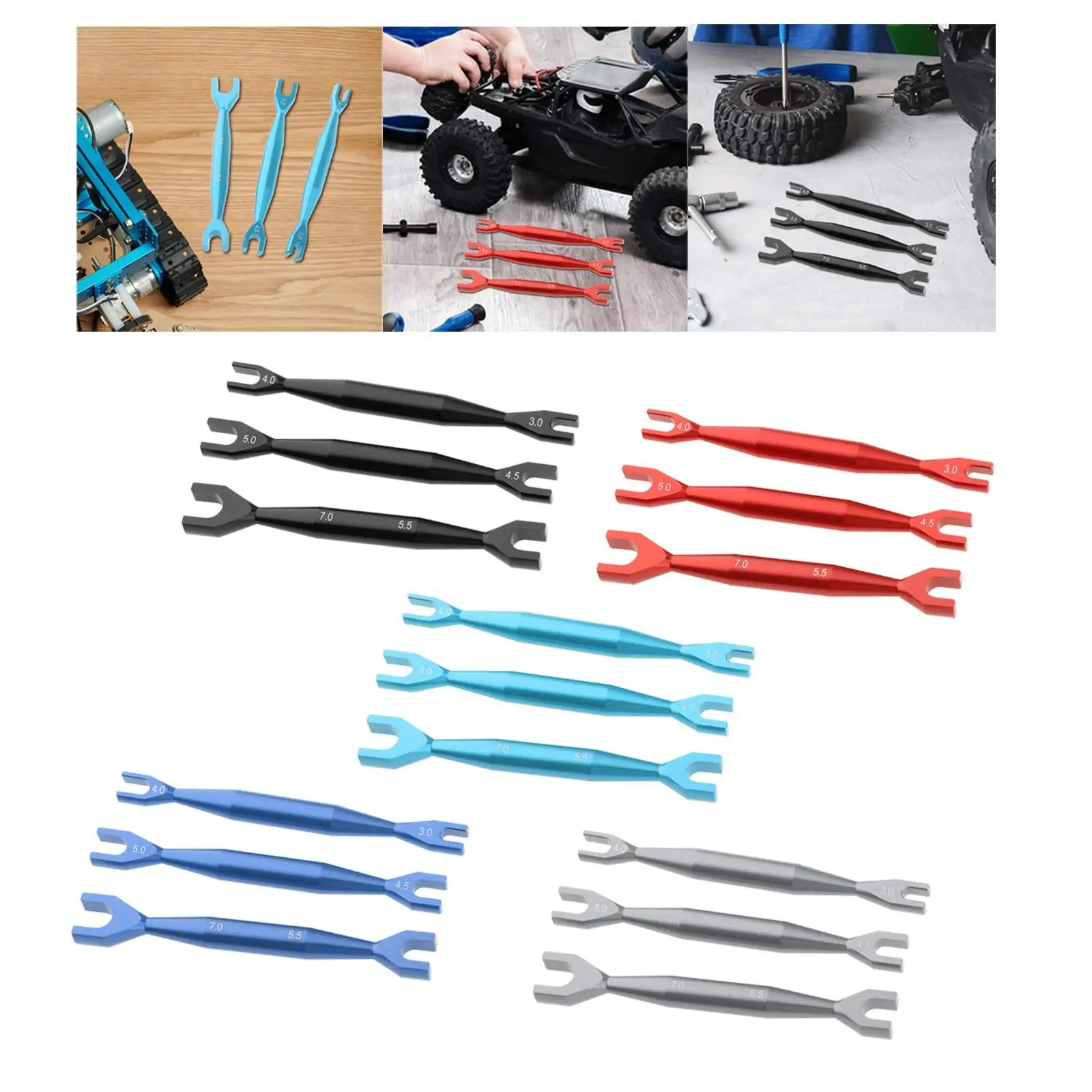 Llave Allen hexagonal para ruedas de coches RC aleación - imagen 5