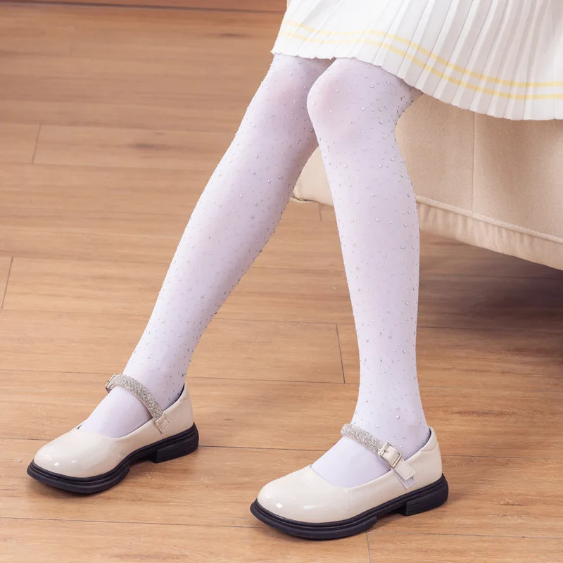 Pantimedias brillantes con pedrería para niños – Primavera y otoño - imagen 2