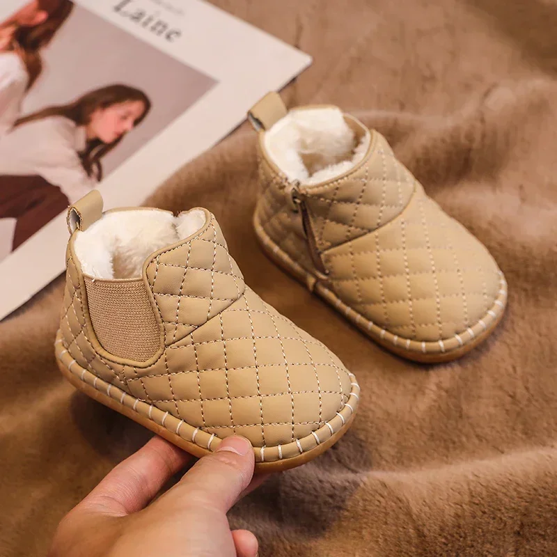 Botas de nieve infantiles con felpa térmica – Antideslizantes - imagen 3